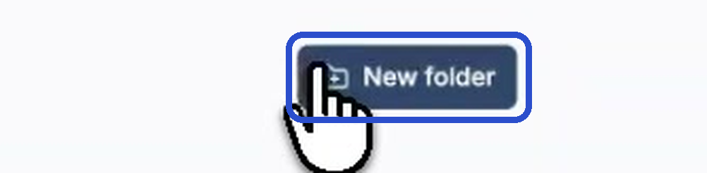 The New folder button in the top right of the Library page